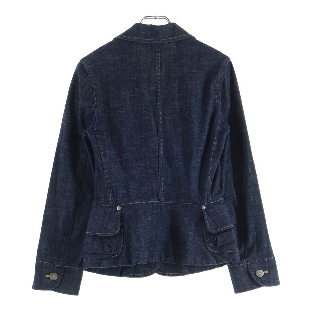 Vivienne Westwood Red Label(ヴィヴィアンウエストウッドレッドレーベル) 胸ジッパー 変形3Bデニムテーラードジャケット インディゴ 357-01-44017 レディース