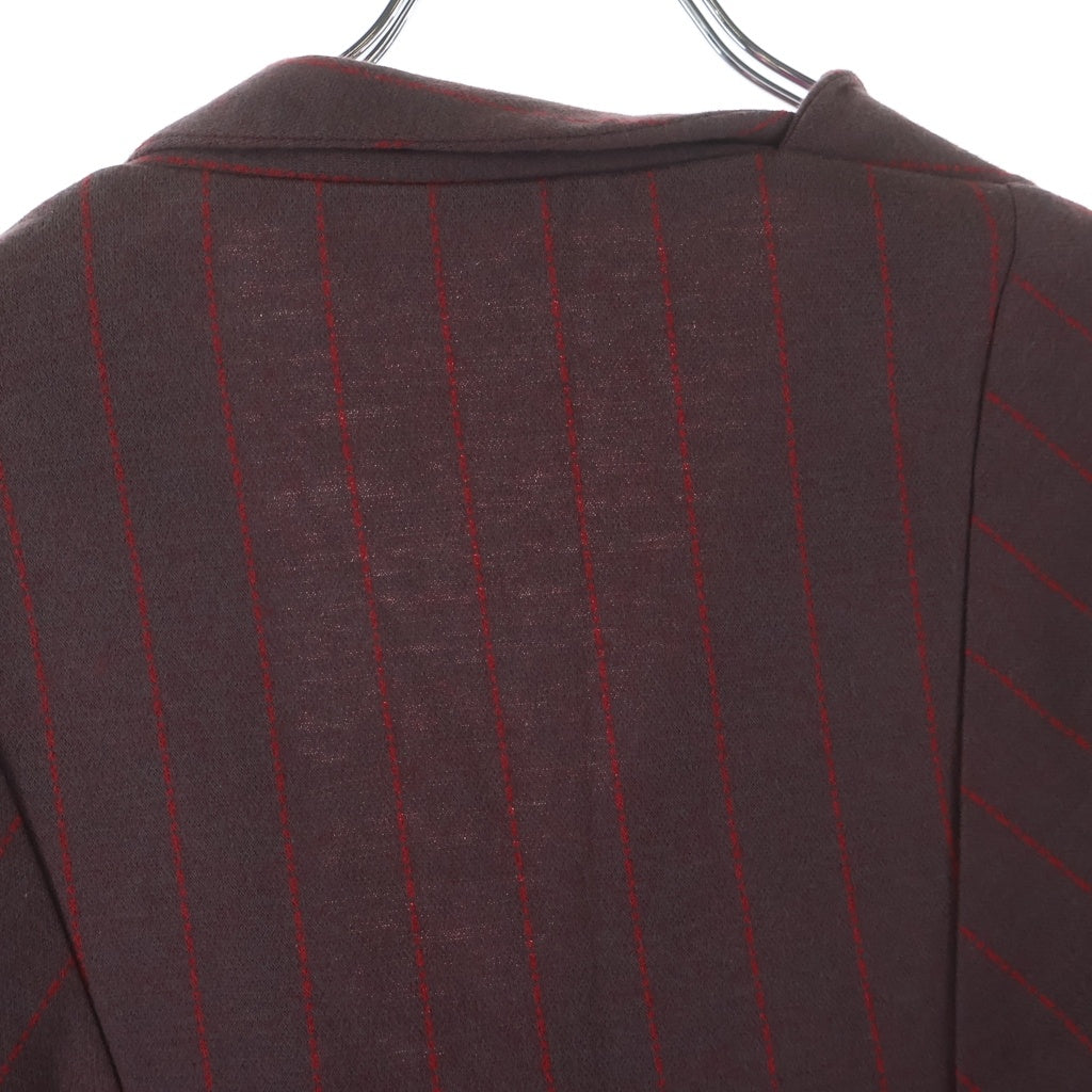 Vivienne Westwood Red Label(ヴィヴィアンウエストウッドレッドレーベル) ピンストライプ 変形クロップドウールジャケット レッド 16-01-432007 レディース
