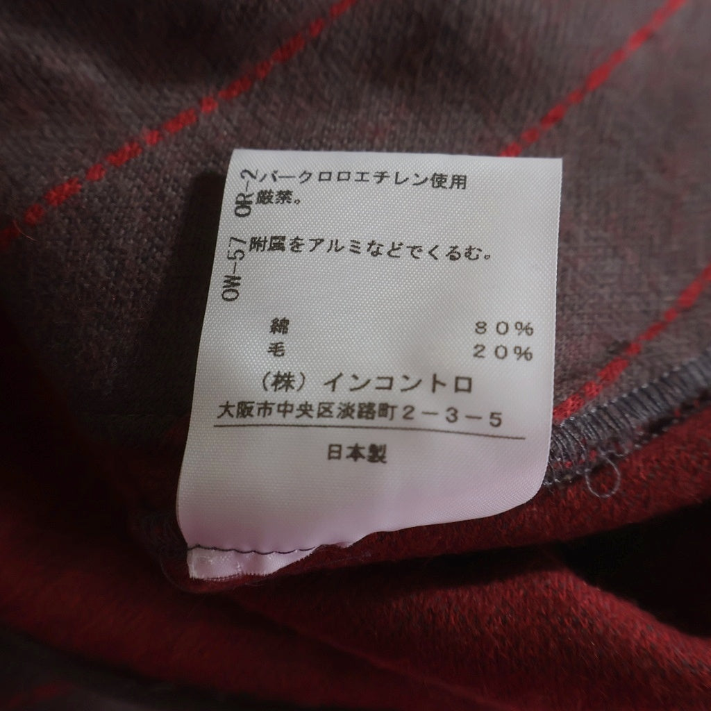 Vivienne Westwood Red Label(ヴィヴィアンウエストウッドレッドレーベル) ピンストライプ 変形クロップドウールジャケット レッド 16-01-432007 レディース