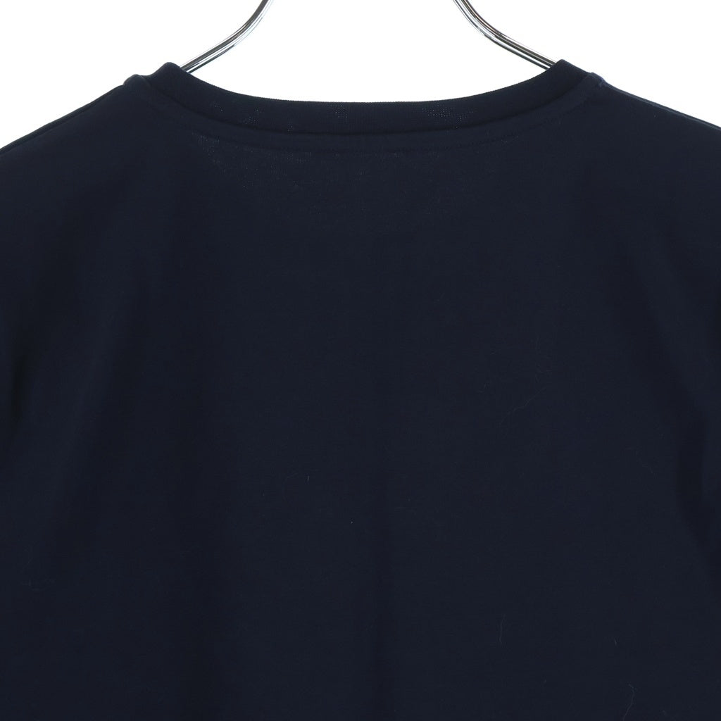 MONCLER(モンクレール) 18SS MAGLIA T-SHIRT 袖ロゴワッペン刺繍 フリル 半袖Tシャツ クルーネックカットソー レディース キッズ ネイビー D19548066705 8790A