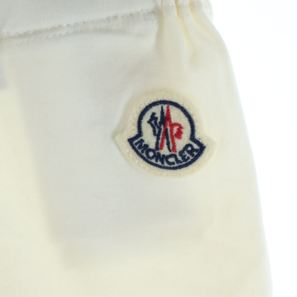 MONCLER(モンクレール) 18SS ENFANT PANTALONE CORTO リボン付き サイドロゴワッペン刺繍 ショートパンツ キッズ ホワイト D19548757505 8790A