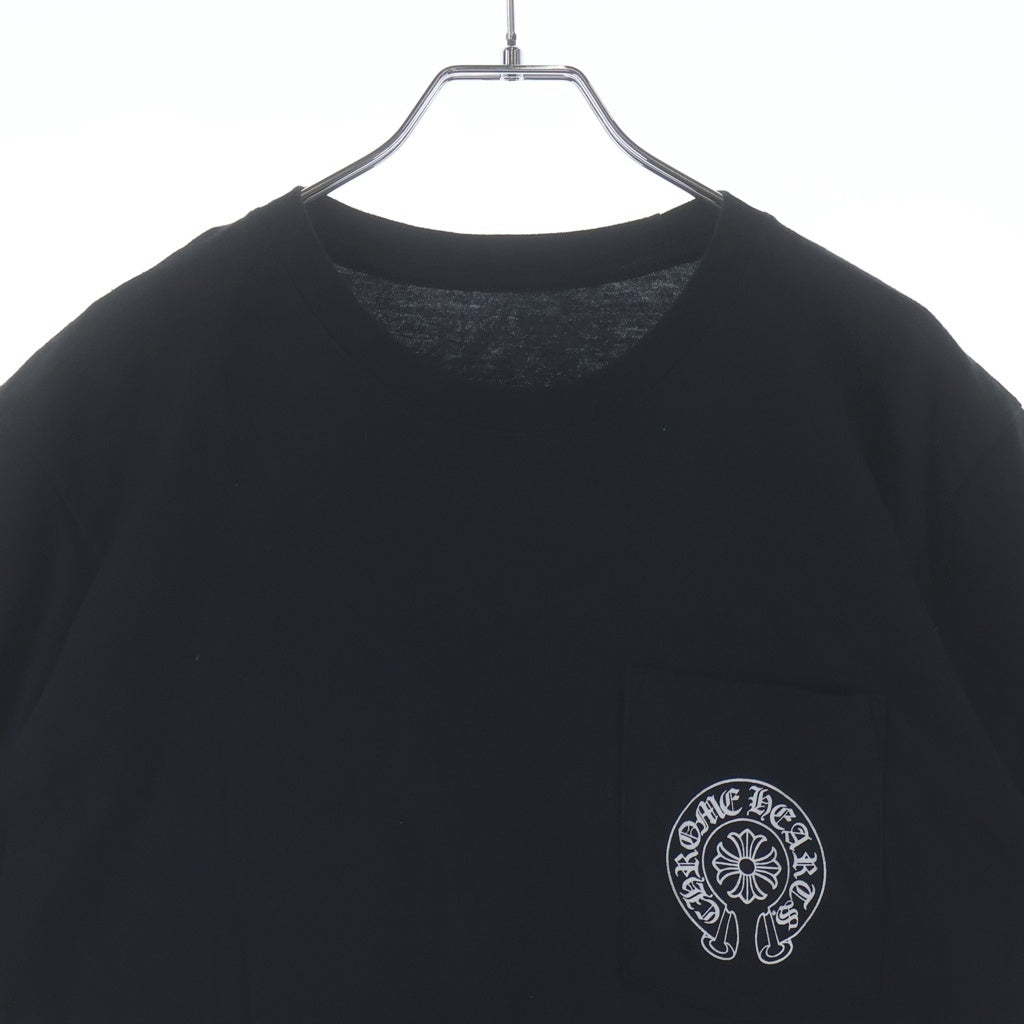 CHROME HEARTS(クロムハーツ) BACK GRAD CIRCLE LOGO S/S TEE バックグラデーション サークルロゴ クルーネック半袖Tシャツ カットソー ブラック