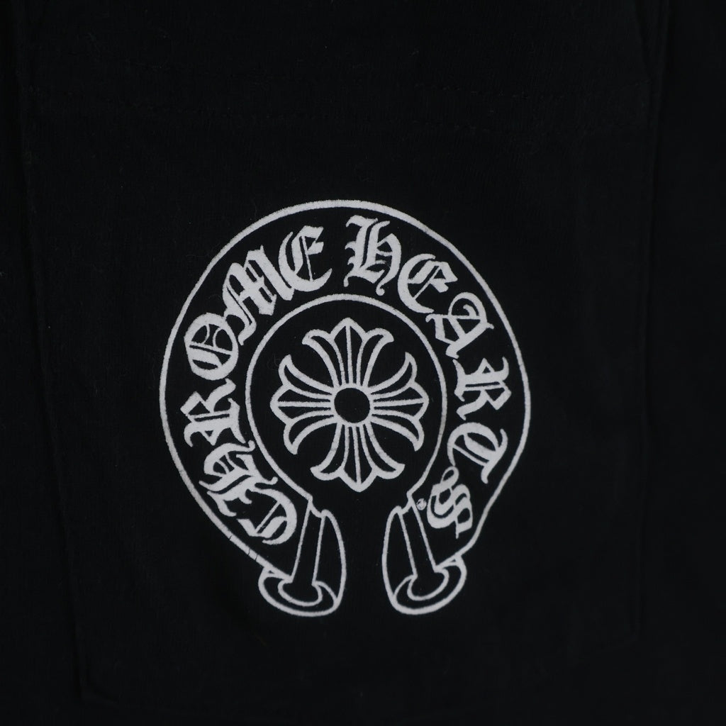 CHROME HEARTS(クロムハーツ) BACK GRAD CIRCLE LOGO S/S TEE バックグラデーション サークルロゴ クルーネック半袖Tシャツ カットソー ブラック
