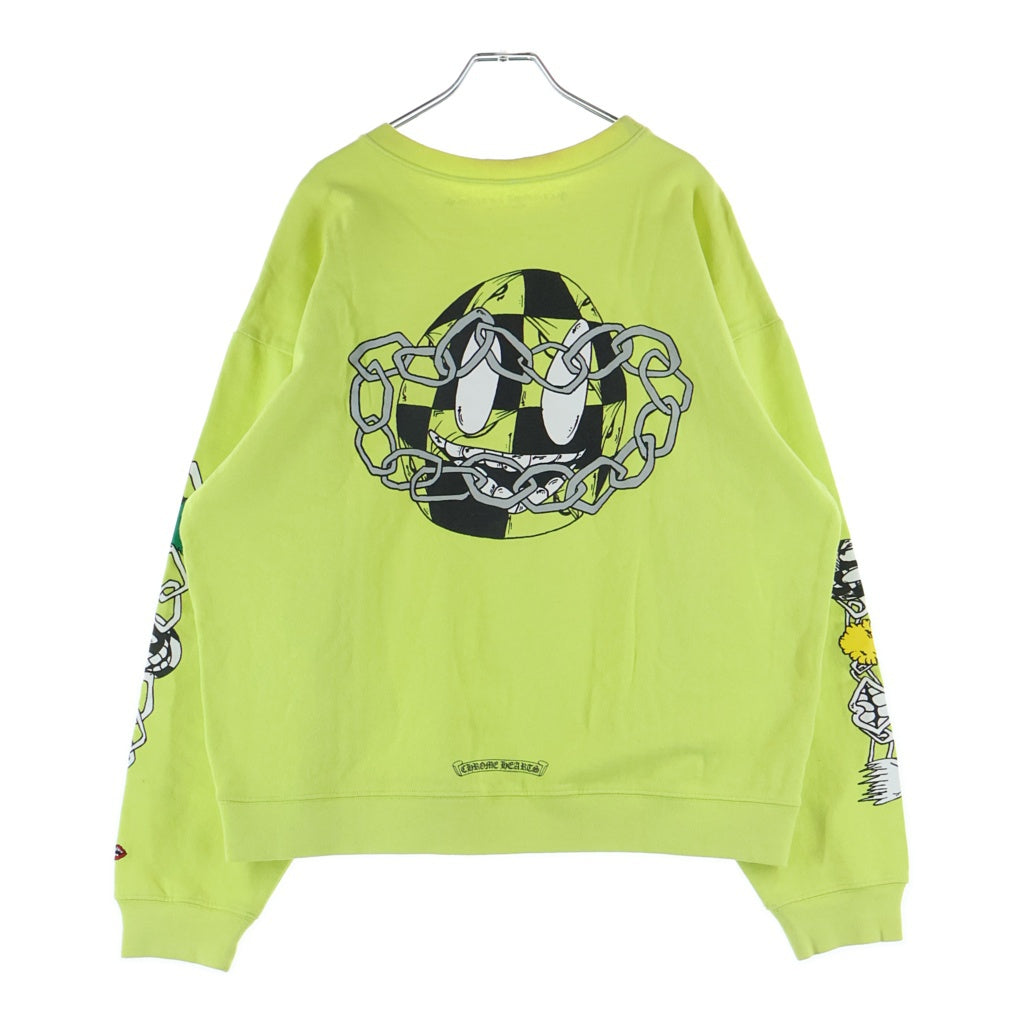 CHROME HEARTS(クロムハーツ) ×MATTY BOY PPO LINK Sweat Shirt マッティボーイ PPOリンク クルーネックスウェットシャツ トレーナー イエロー