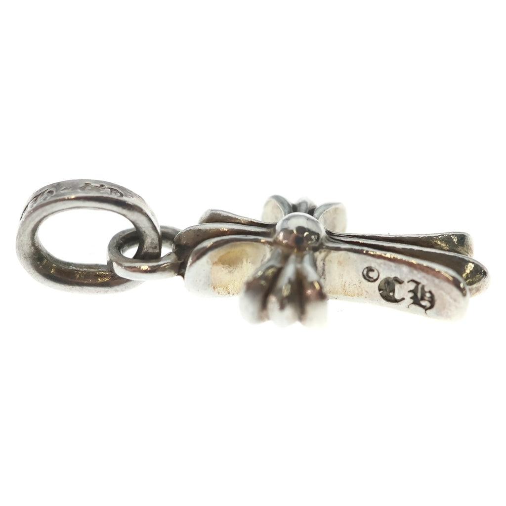 CHROME HEARTS(クロムハーツ) CRS BBYFAT P SAP ベイビーファットクロス PAVEピンクサファイア ペンダントトップ シルバー BCA236