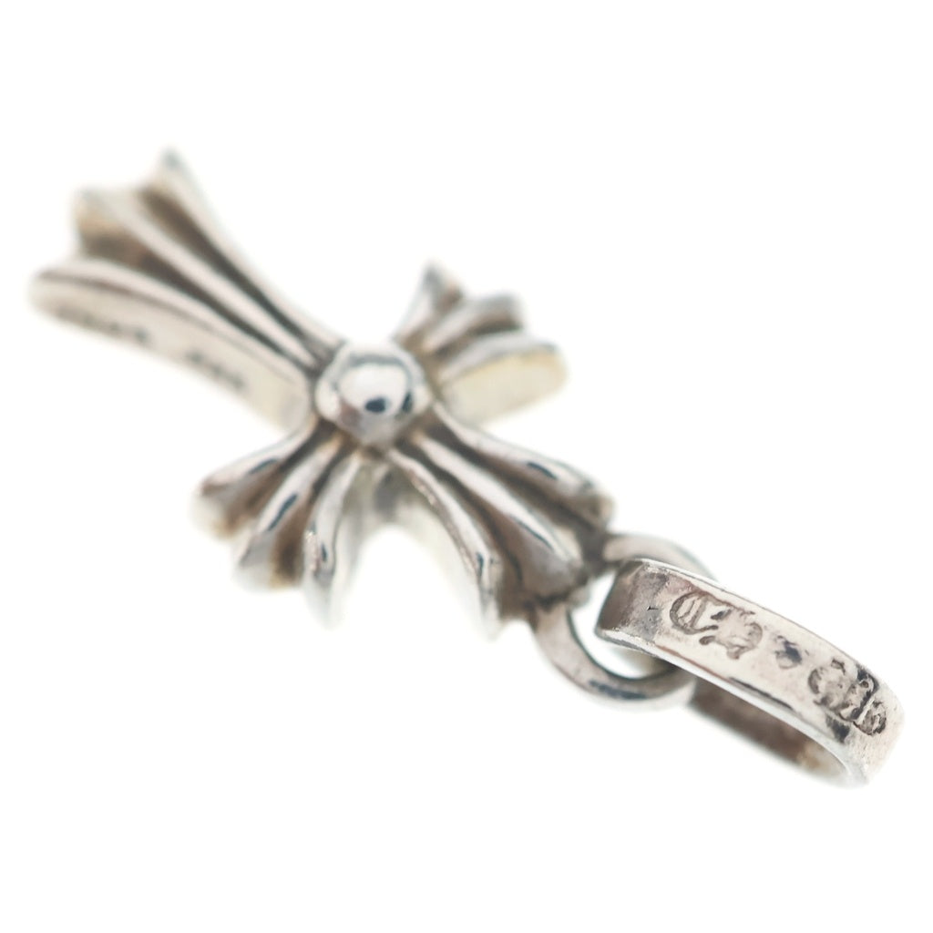 CHROME HEARTS(クロムハーツ) CRS BBYFAT P SAP ベイビーファットクロス PAVEピンクサファイア ペンダントトップ シルバー BCA236