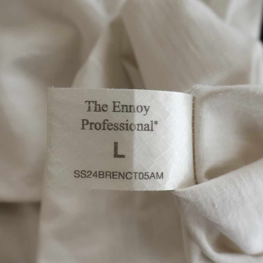 The Ennoy Professional(エンノイプロフェッショナル) 24SS ×STEFAN MARX ステファンマルクス 両面プリント クルーネック半袖Tシャツ カットソー ホワイト SS24BRENCT05AM