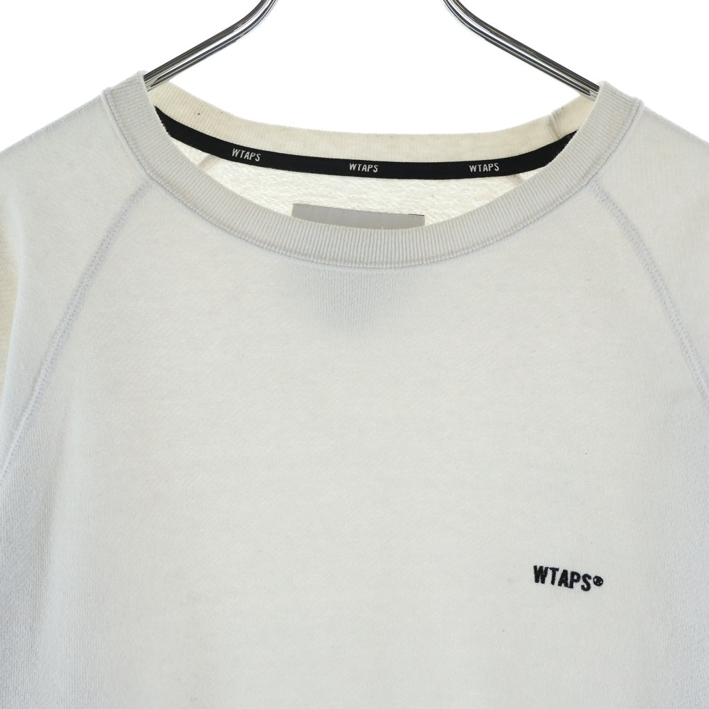 WTAPS(ダブルタップス) 24AW SWEATER CTPL ASH GRAY ロゴ刺繍 クルー