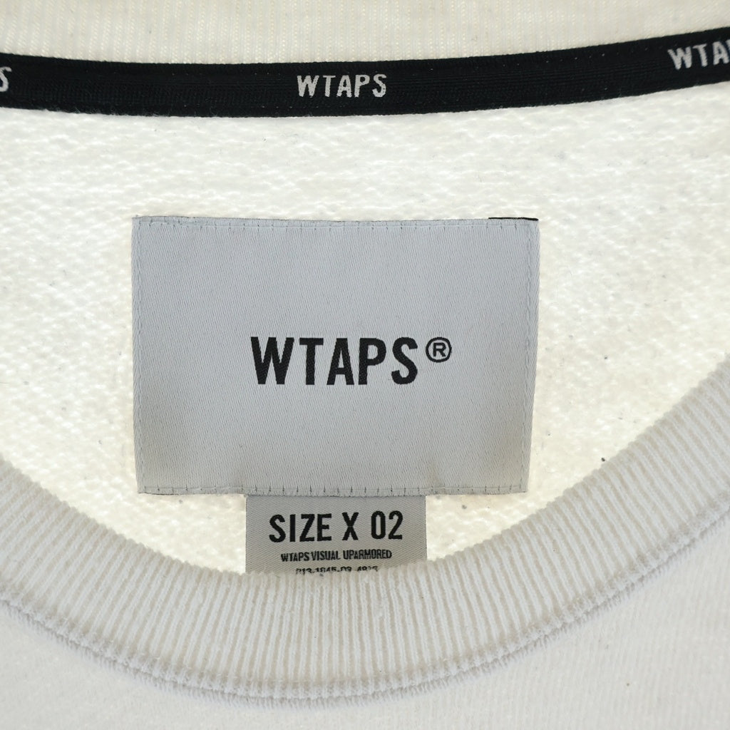 WTAPS(ダブルタップス) 24AW SWEATER CTPL ASH GRAY ロゴ刺繍 クルー