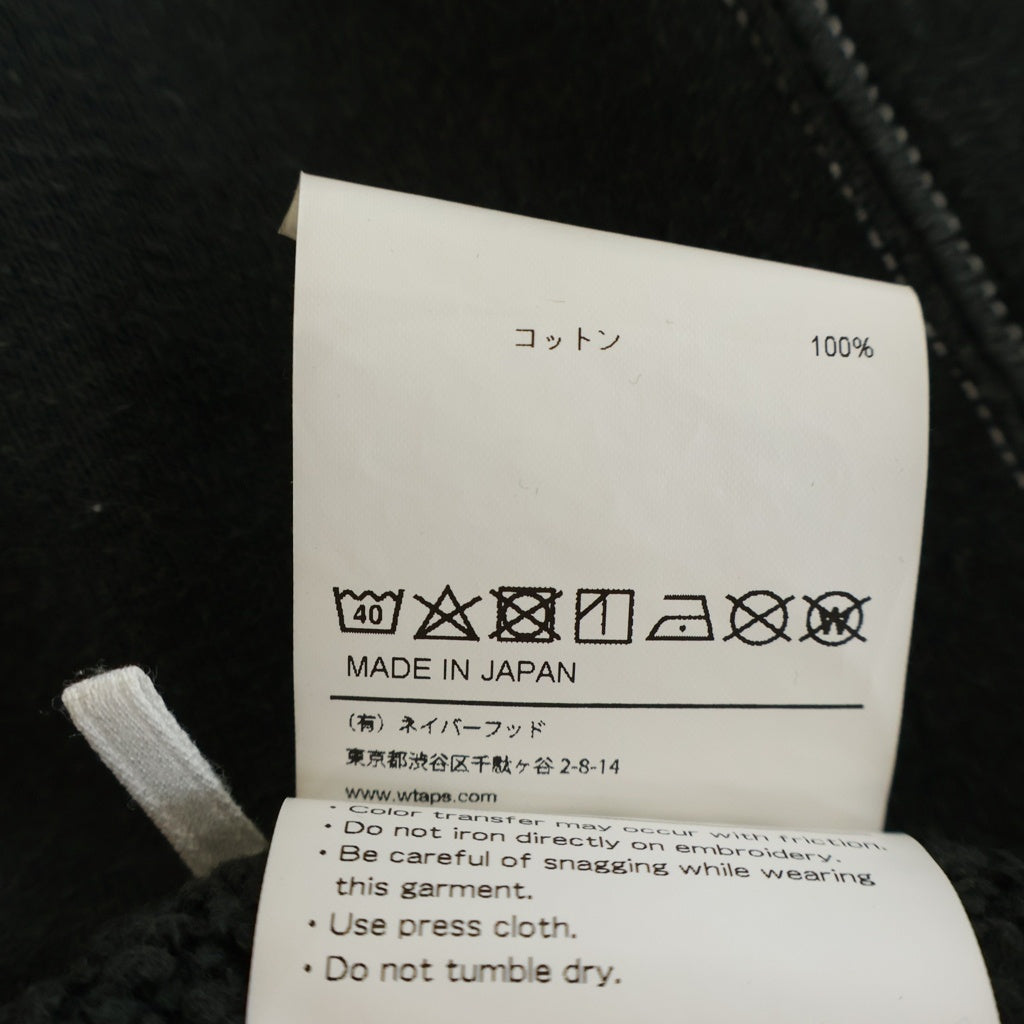 WTAPS(ダブルタップス) 21AW CREW NECK ロゴパッチ クルーネックスウェットトレーナー ブラック 212ATDT-CSM24