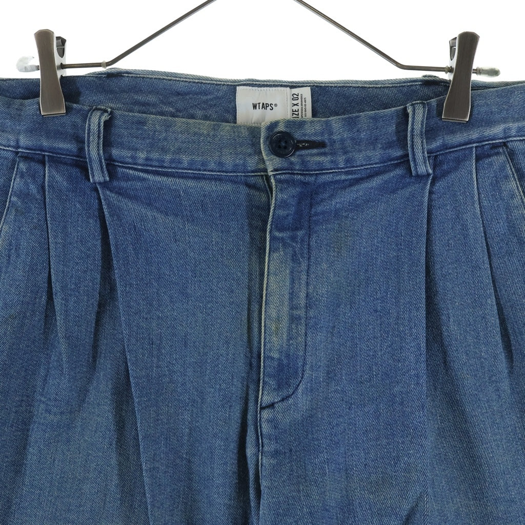 WTAPS(ダブルタップス) 22SS TUCK 02 TROUSERS COTTON DENIM 2タック コットン デニム トラウザーズパンツ インディゴ 221WVDT-PTM04