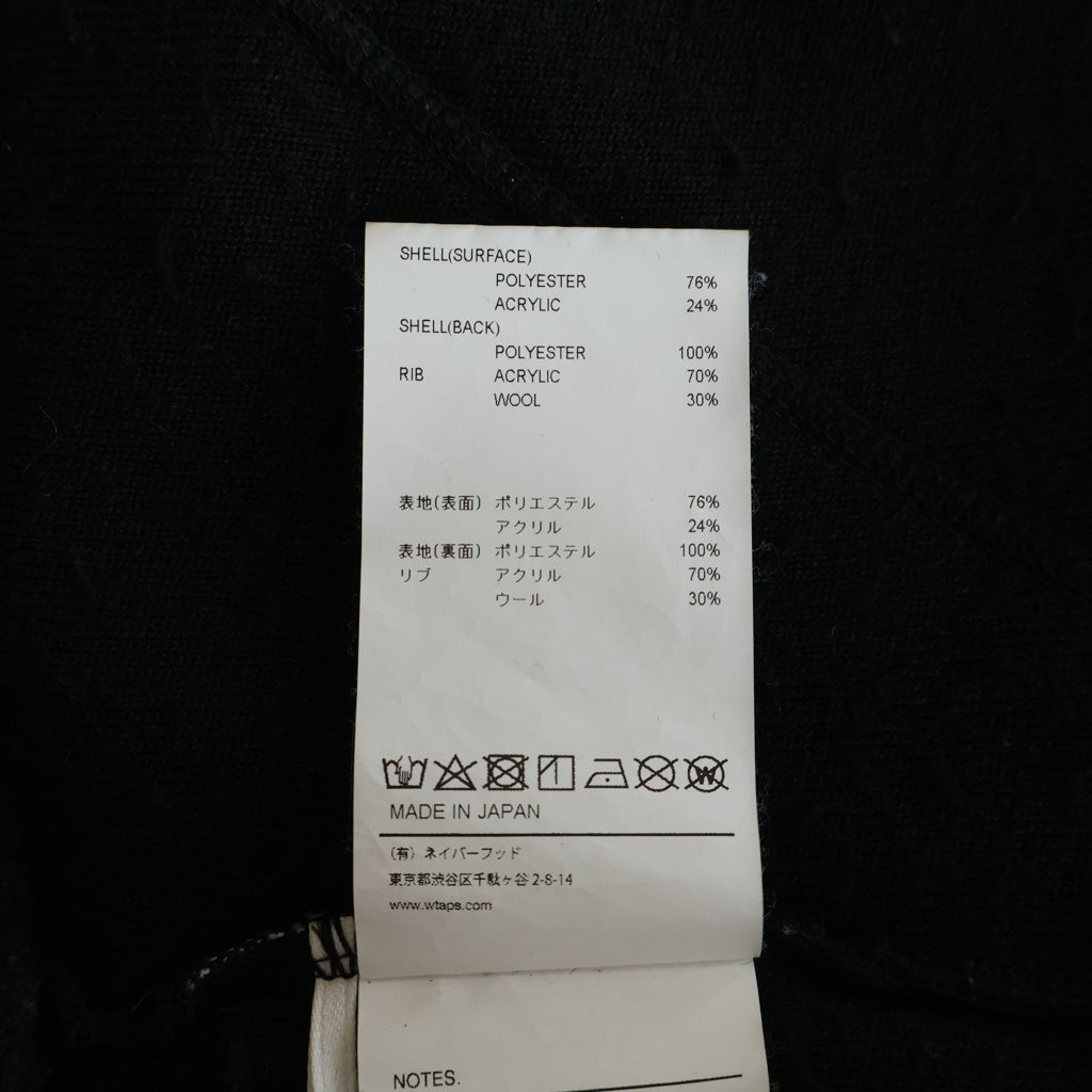 WTAPS(ダブルタップス) 22AW MECH JACKET POAC BOA メック ハーフジップ ボアジャケット ブラック 222ATDT-JKM01