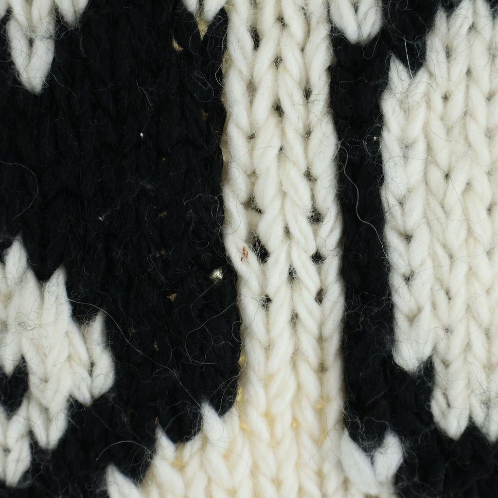 BLACK WEIRDOS(ブラックウィドー) 18AW YIN YANG KNIT 陰陽総柄 ウールニットセーター ピンク 18AW-KN01