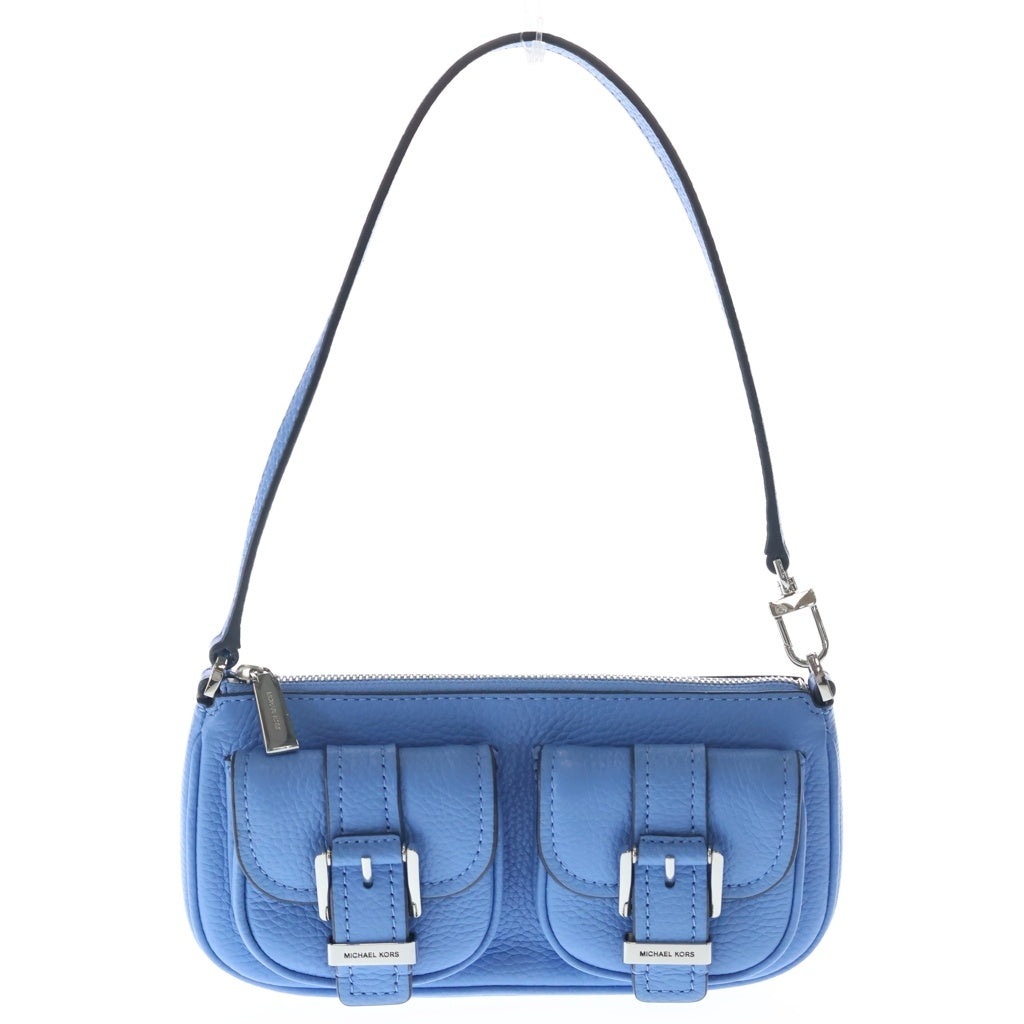 MICHAEL KORS(マイケルコース) ZOE ゾーイ スモール ぺブルレザー ポシェット ショルダーバッグ ブルー 32S5SZCU1L レディース
