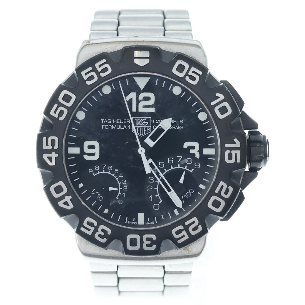 TAG HEUER(タグホイヤー) Formula 1 Calibre S フォーミュラ1 キャリバーS クロノグラフ クォーツ 腕時計 ウォッチ シルバー CAH7010