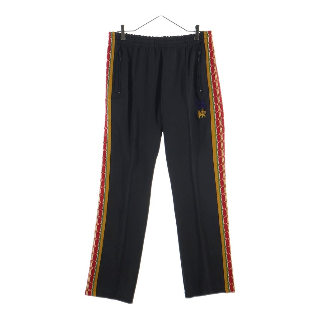 Needles(ニードルス) 23AW ×Sasquatchfabrix NARROW TRACK PANT サスクワッチファブリックス ロゴ刺繍 サイドライン ナロートラックパンツ ブラウン 23AW-PA9-071