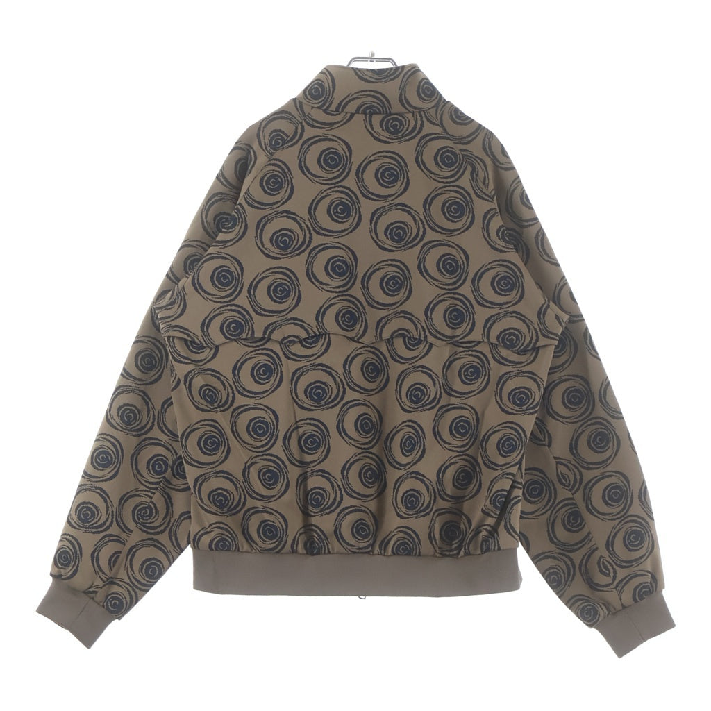 Needles(ニードルス) 23SS ×BARACUTA TRACK JACKET バラクーダ ジャガード 総柄プリント G9型 ジップアップトラックジャケット ベージュ BRCPS0961