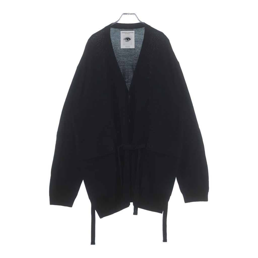 UNDERCOVER アンダーカバー 22AW ARMYPK アーミーポケット ドローコード ニットカーディガン ブラック UI2B4901 UNDERCOVER(アンダーカバー) 22AW ARMYPK アーミーポケット ドロー