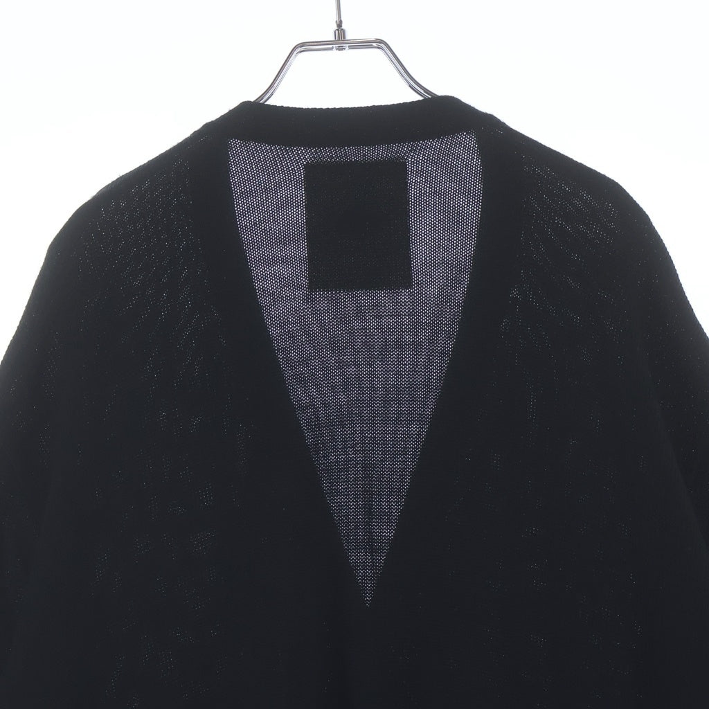 UNDERCOVER(アンダーカバー) 22AW ARMYPK アーミーポケット ドローコード ニットカーディガン ブラック UI2B4901