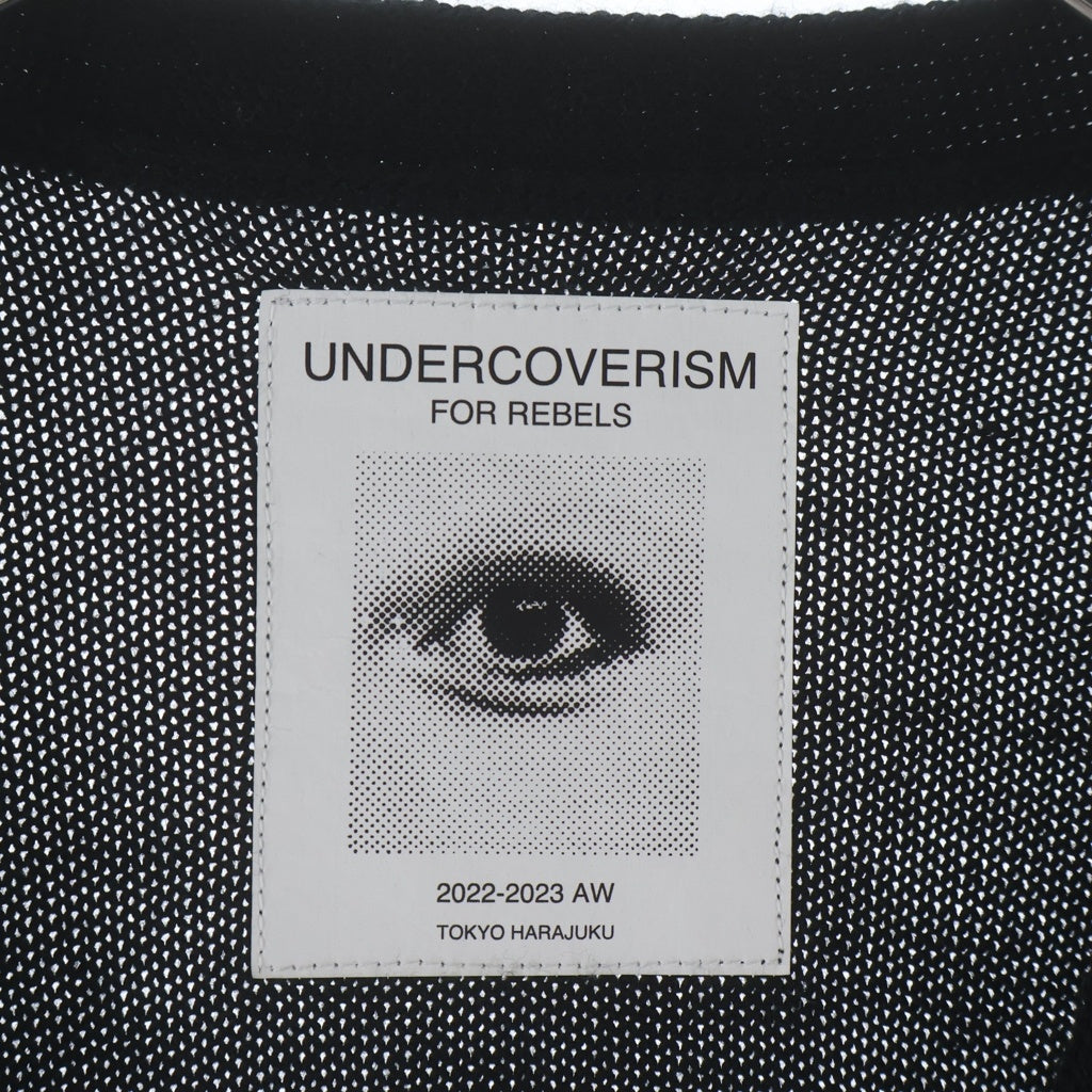 UNDERCOVER(アンダーカバー) 22AW ARMYPK アーミーポケット ドローコード ニットカーディガン ブラック UI2B4901
