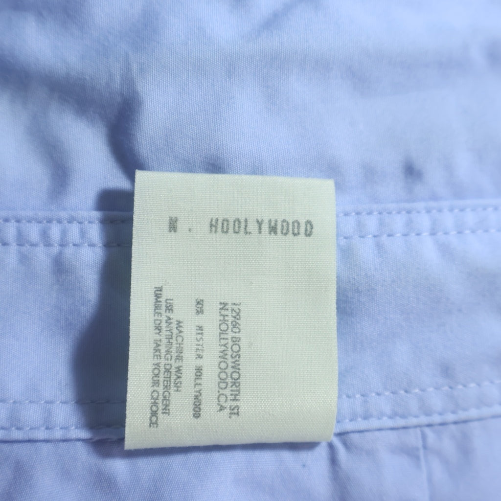 N.HOOLYWOOD(エヌハリウッド) 20SS BIG SHIRT ビッグシルエット レイヤード コットン長袖シャツ ブルー 1201-SH03-008