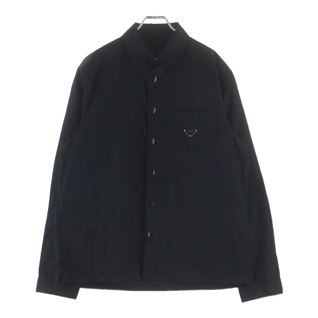 PRADA(プラダ) 20AW RE-NYLON リナイロン トライアングルロゴプレート コーチジャケット ブラック SC514 S202 1WQ8
