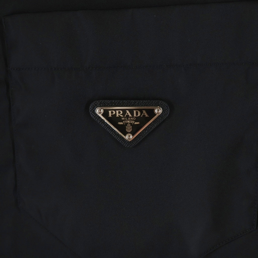 PRADA(プラダ) 20AW RE-NYLON リナイロン トライアングルロゴプレート コーチジャケット ブラック SC514 S202 1WQ8