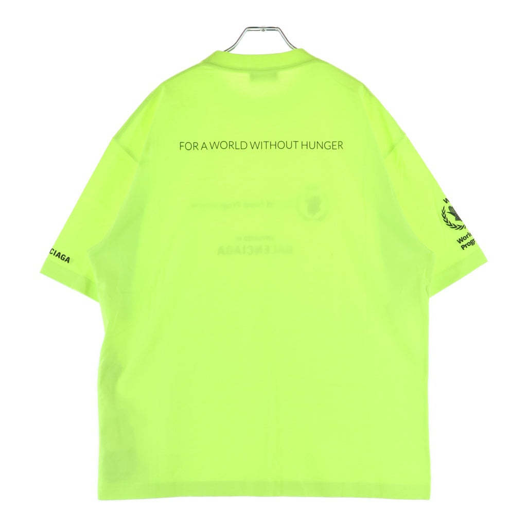 BALENCIAGA(バレンシアガ) WORLD FOOD PROGRAMME ワールド フード プログラム クルーネック半袖Tシャツ カットソー イエロー 612966 TMVL2