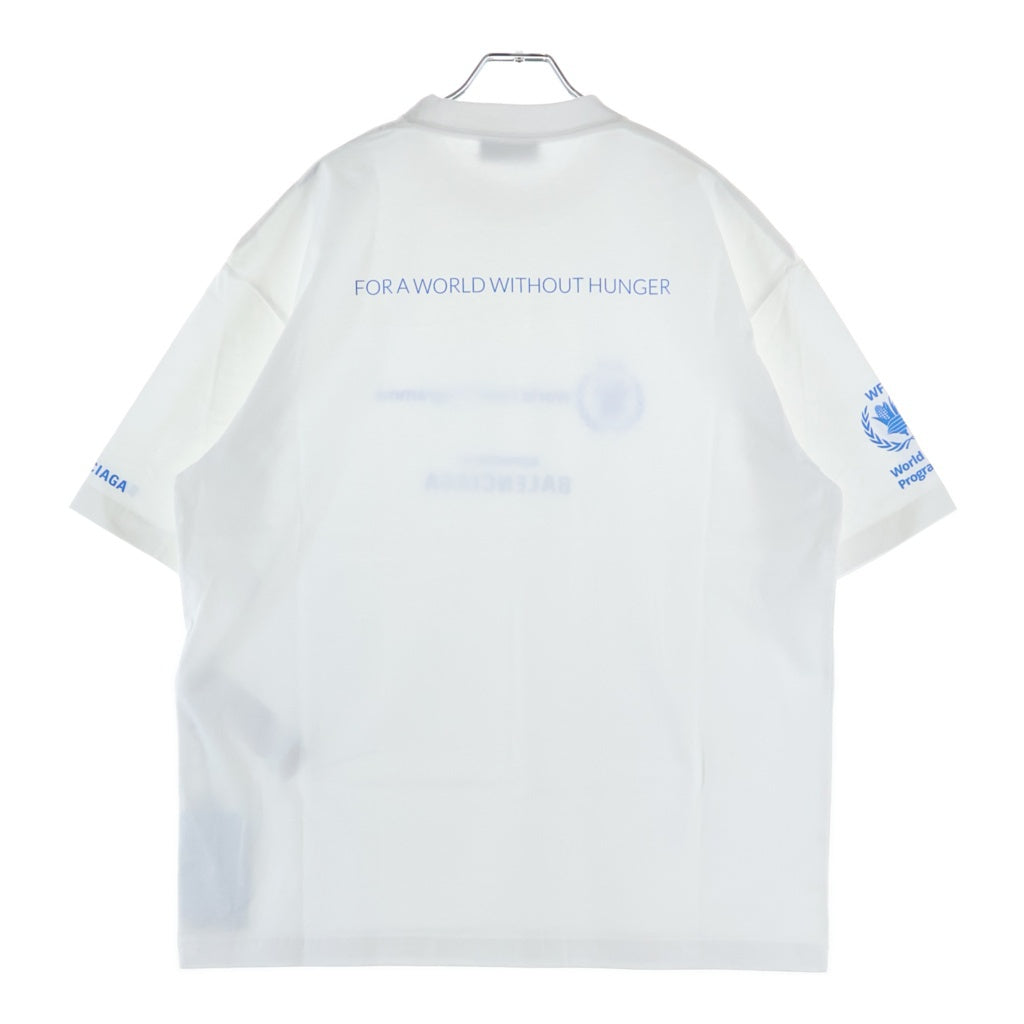 BALENCIAGA(バレンシアガ) WORLD FOOD PROGRAMME ワールド フード プログラム クルーネック半袖Tシャツ カットソー ホワイト 612966 TMVL2