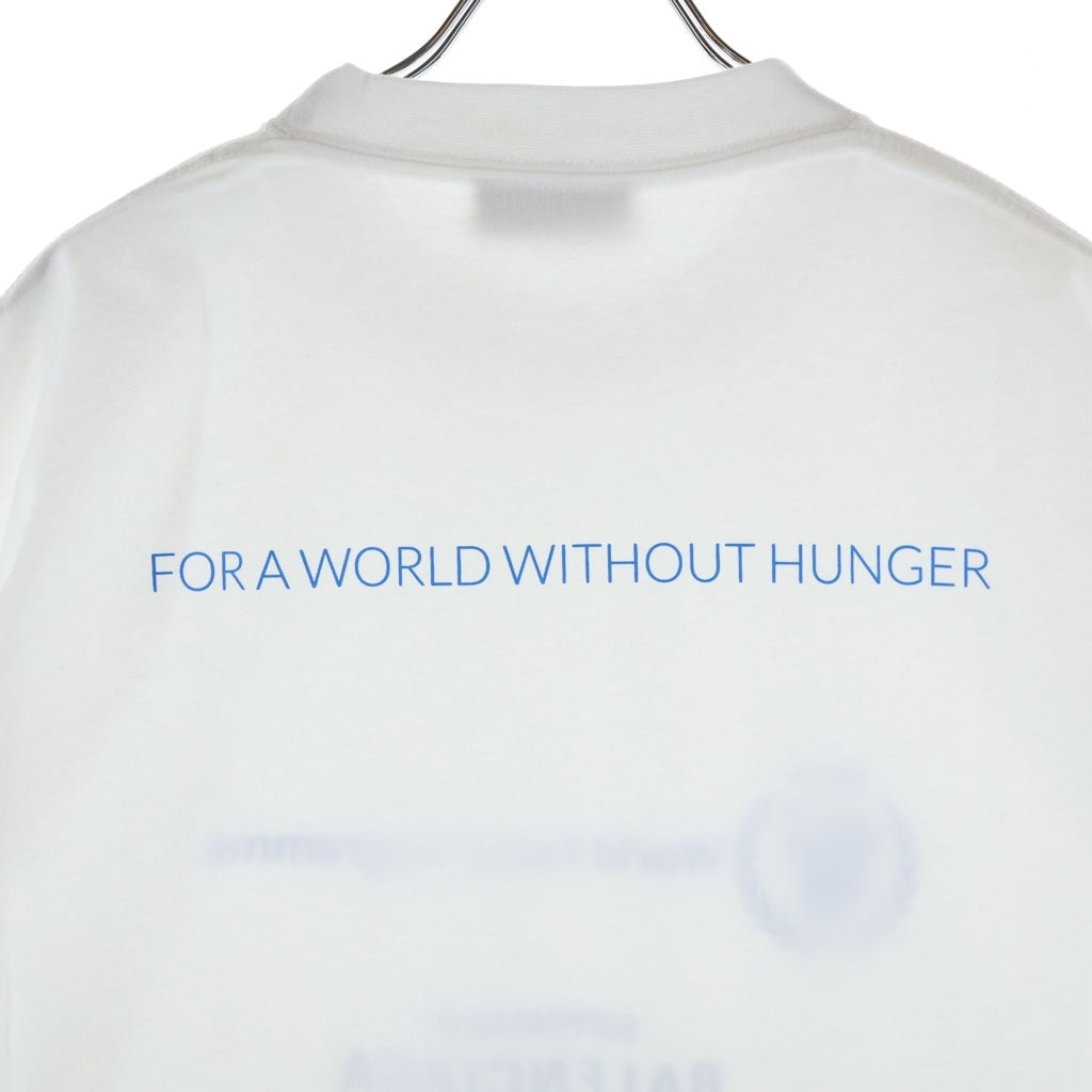 BALENCIAGA(バレンシアガ) WORLD FOOD PROGRAMME ワールド フード プログラム クルーネック半袖Tシャツ カットソー ホワイト 612966 TMVL2