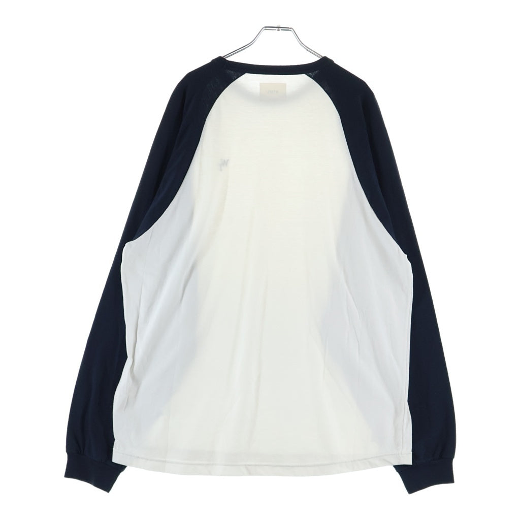 WTAPS(ダブルタップス) 23SS LS COTTON LEAGUE コットン リーグ クルーネック長袖Tシャツ カットソー ホワイト/ブラック 231ATDT-CSM19