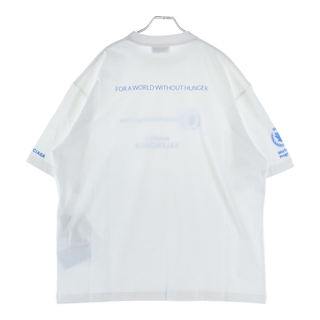 BALENCIAGA(バレンシアガ) WORLD FOOD PROGRAMME ワールド フード プログラム クルーネック半袖Tシャツ カットソー ホワイト 612966 TMVL2