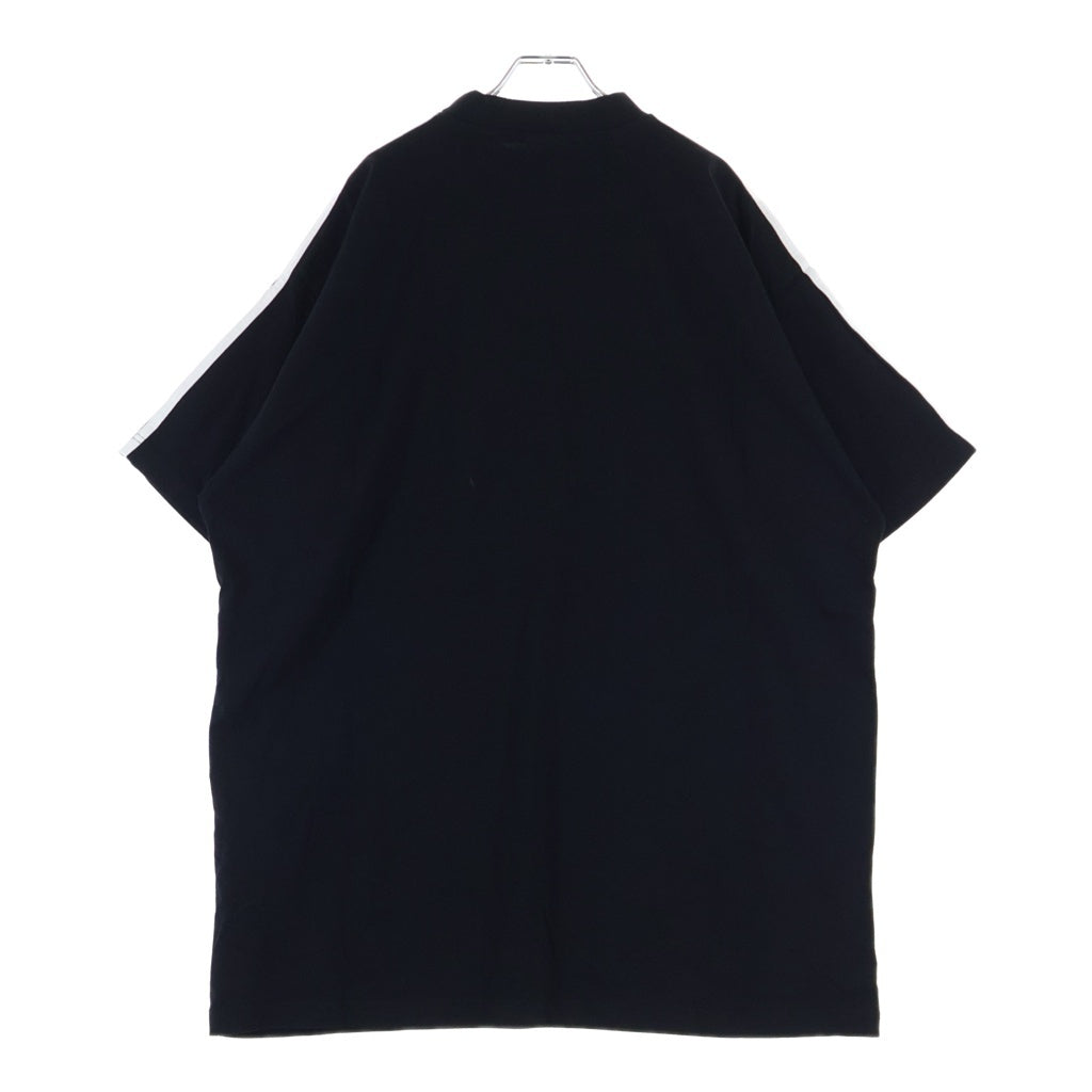 BALENCIAGA(バレンシアガ) ×S COTTON CREW NECK TEE アディダス コットン クルーネック半袖Tシャツ カットソー ブラック 739101 TNVA6