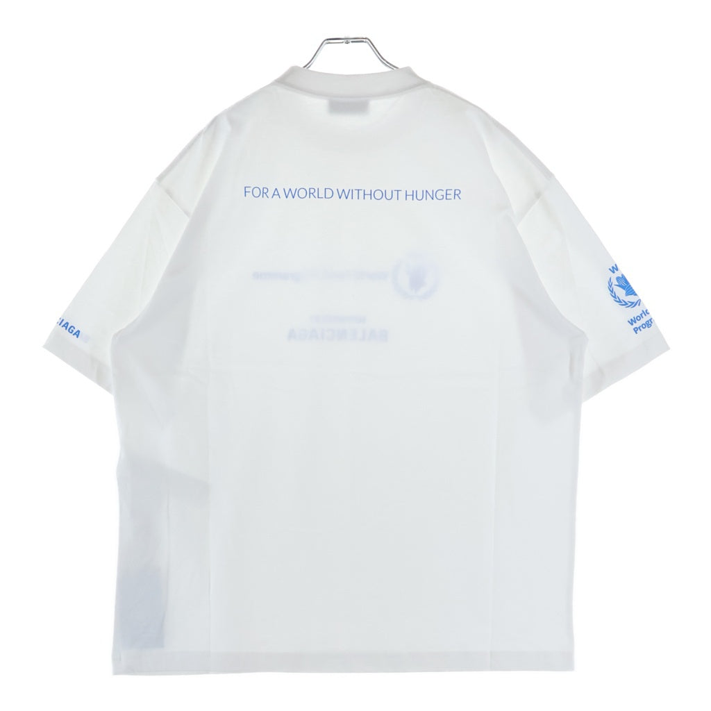 BALENCIAGA(バレンシアガ) WORLD FOOD PROGRAMME ワールド フード プログラム クルーネック半袖Tシャツ カットソー ホワイト 612966 TMVL2