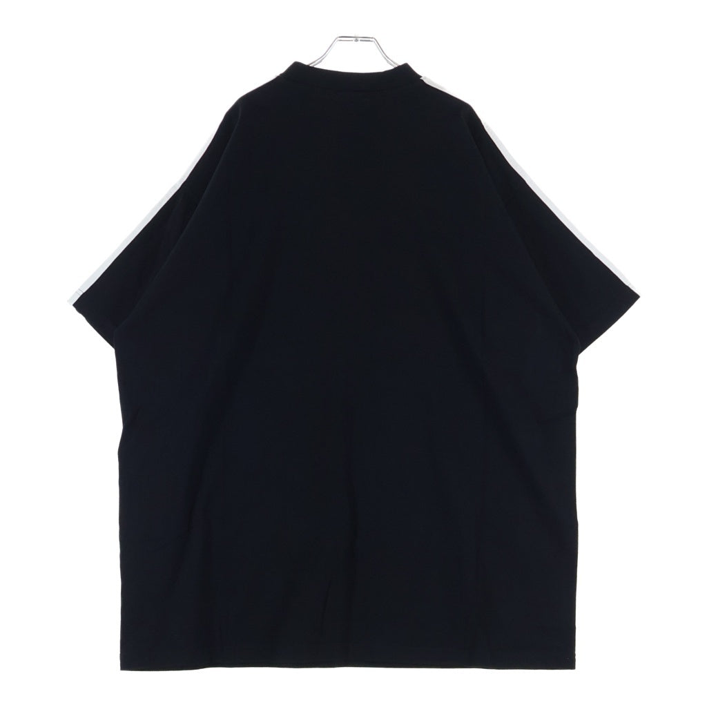 BALENCIAGA(バレンシアガ) ×S COTTON CREW NECK TEE アディダス コットン クルーネック半袖Tシャツ カットソー ブラック 739101 TNVA6
