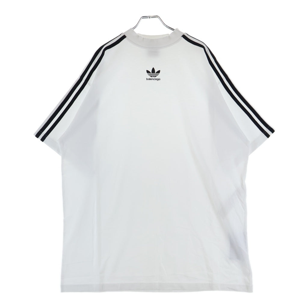 BALENCIAGA(バレンシアガ) ×S COTTON CREW NECK TEE アディダス コットン クルーネック半袖Tシャツ カットソー ホワイト 739101 TNVA6