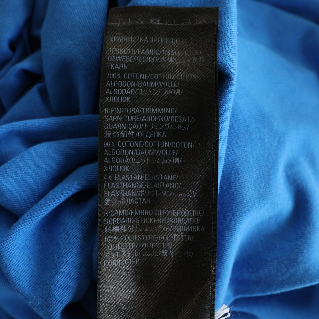 BALENCIAGA(バレンシアガ) 23SS ×adidas BIG LOGO T-SHIRT アディダス ビッグロゴ クルーネック半袖Tシャツ カットソー ブルー 731769 TNVP3