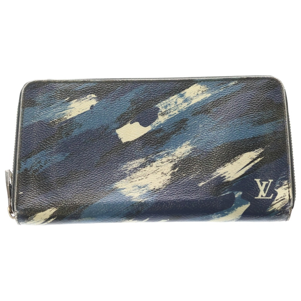 LOUIS VUITTON(ルイヴィトン) ジッピー オーガナイザー カモフラージュ ロングウォレット ブルー/ホワイト M61676 CA4155 レディース