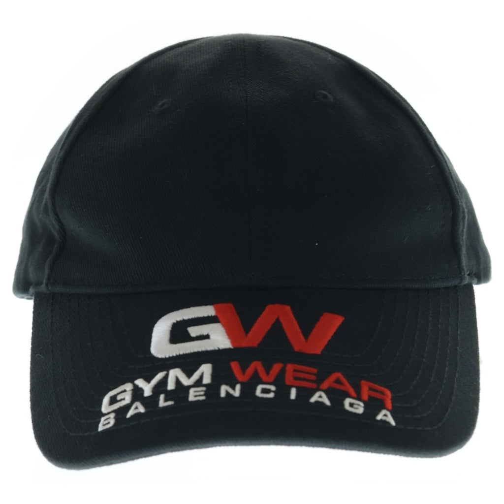 BALENCIAGA(バレンシアガ) GYM WEAR CAP ジム ウェアー 6パネル ベースボールキャップ 帽子 ブラック 623903 410B2