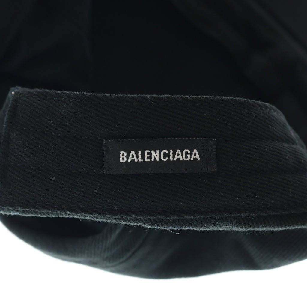 BALENCIAGA(バレンシアガ) GYM WEAR CAP ジム ウェアー 6パネル ベースボールキャップ 帽子 ブラック 623903 410B2