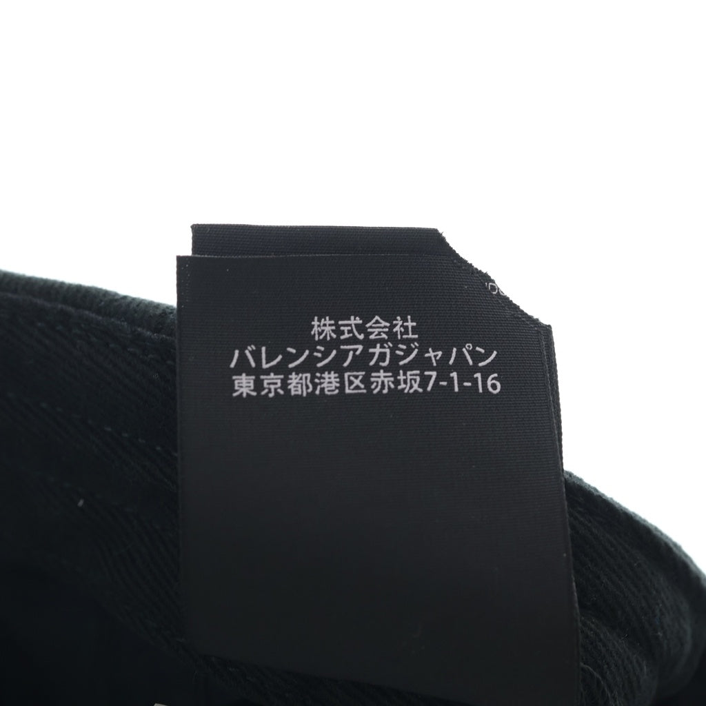 BALENCIAGA(バレンシアガ) GYM WEAR CAP ジム ウェアー 6パネル ベースボールキャップ 帽子 ブラック 623903 410B2