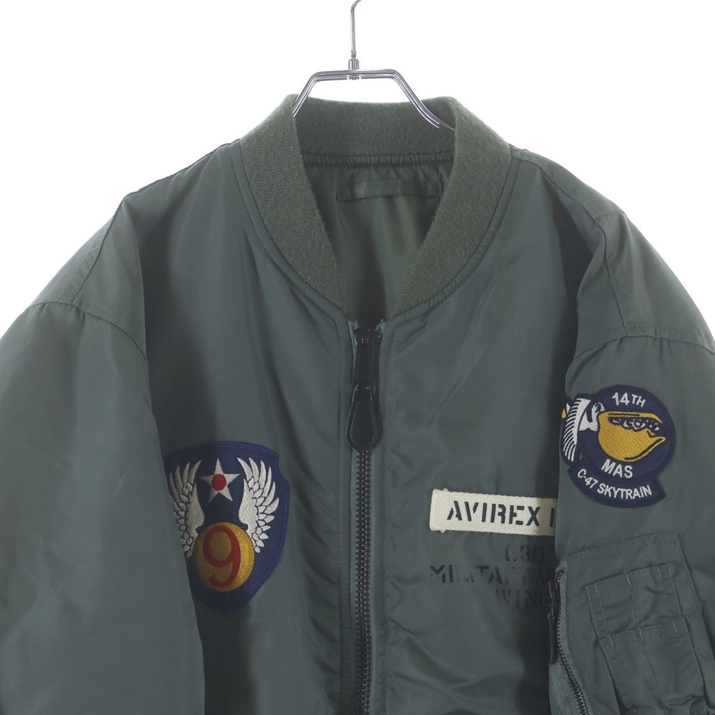 AVIREX(アヴィレックス) USAF ユーエス エアフォース パッチデザイン MA-1 ナイロン フライトボンバージャケット カーキ 783-2252059