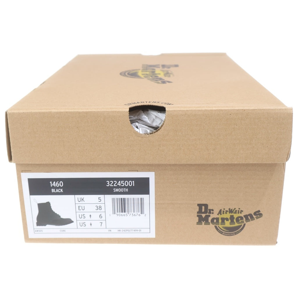 Dr.Martens(ドクターマーチン) 1460 SMOOTH 8ホール レッドステッチ ハイカットレザーブーツ シューズ レディース ブラック 32245001