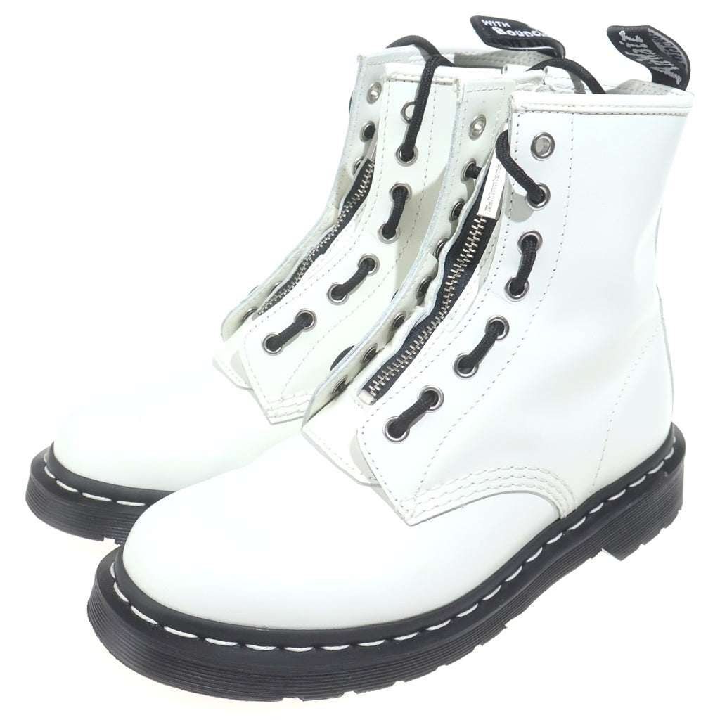 Dr.Martens(ドクターマーチン) 1460 ZIP WS 8ホール ジップ レザーハイカットブーツ シューズ レディース ホワイト 43413100