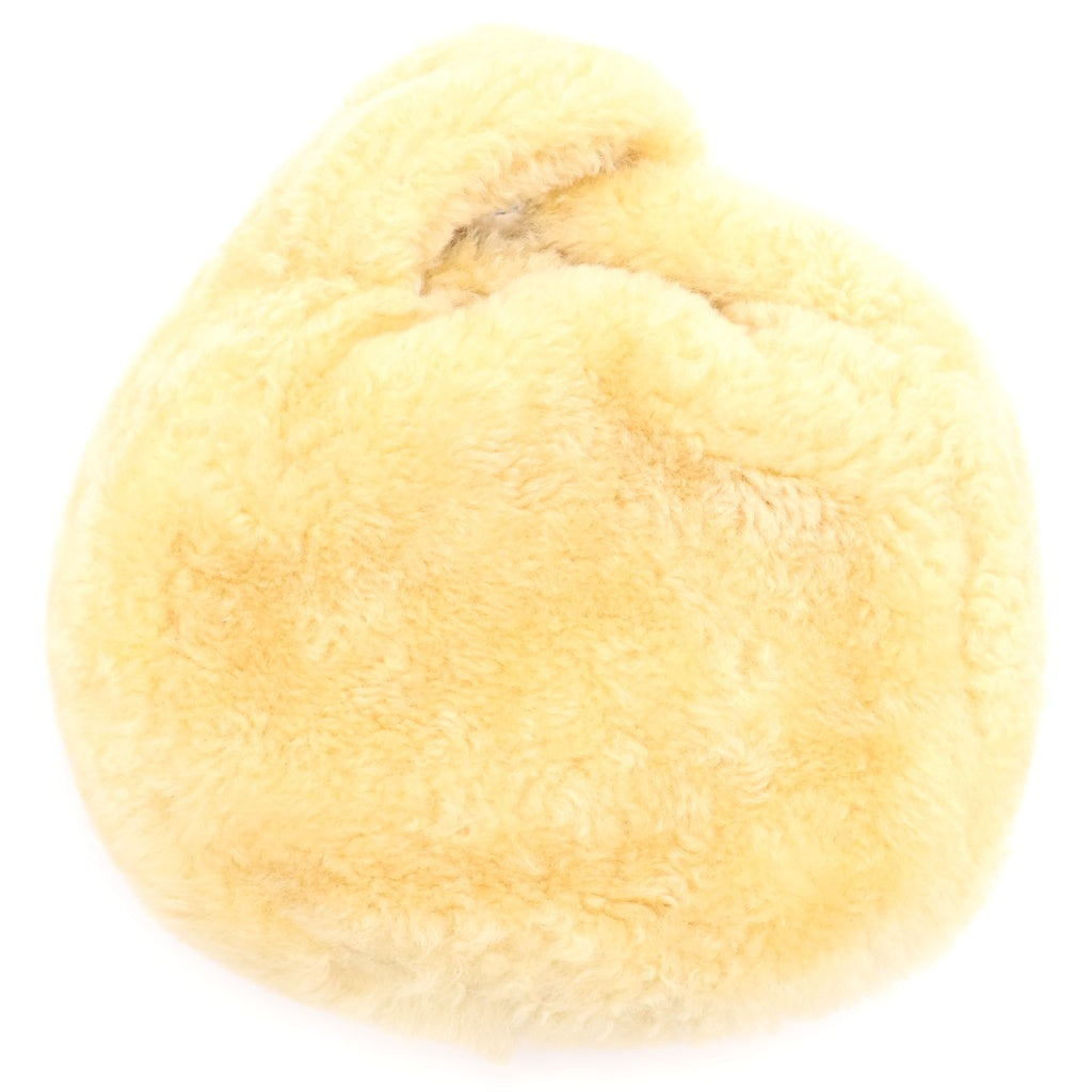 JIL SANDER(ジルサンダー) SPHERE POUCH SM スフィアーポーチ ファーハンドバッグ イエロー J07WF0005 レディース