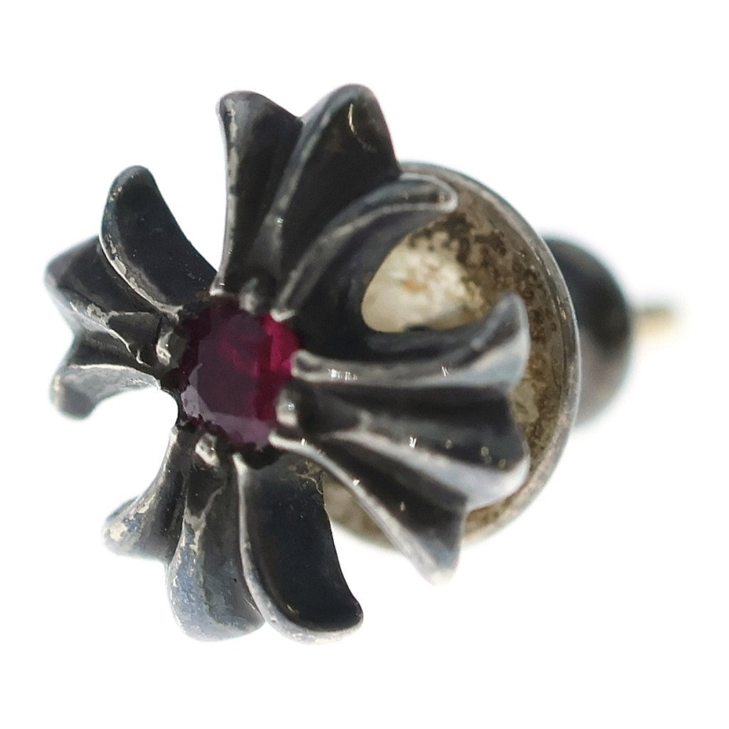 CHROME HEARTS(クロムハーツ) No2 CH PLS RUBY CHプラス 1ルビー スタッドピアス シルバー