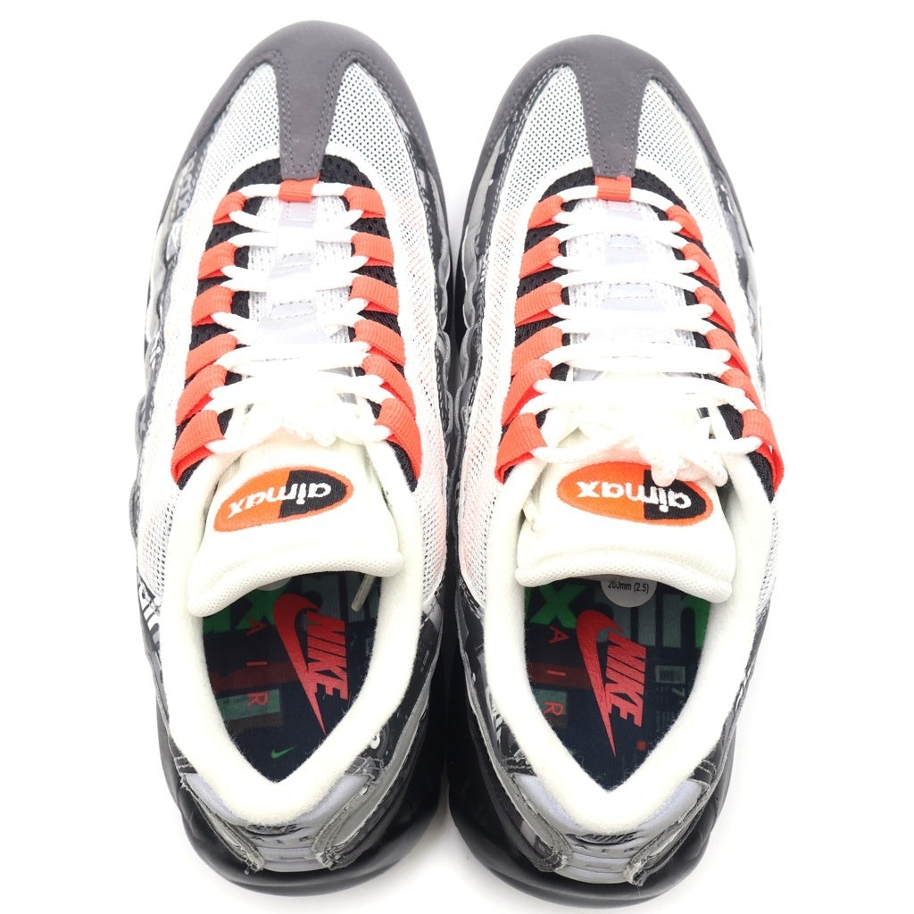 NIKE(ナイキ) AIR MAX 95 RED WE LOVE NIKE エアマックス 95 レッド ウィー ラブ ナイキ ローカットスニーカー グレー US8/26cm AQ0925-002