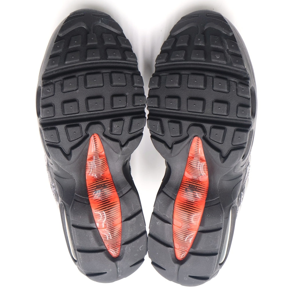 NIKE(ナイキ) AIR MAX 95 RED WE LOVE NIKE エアマックス 95 レッド ウィー ラブ ナイキ ローカットスニーカー グレー US8/26cm AQ0925-002