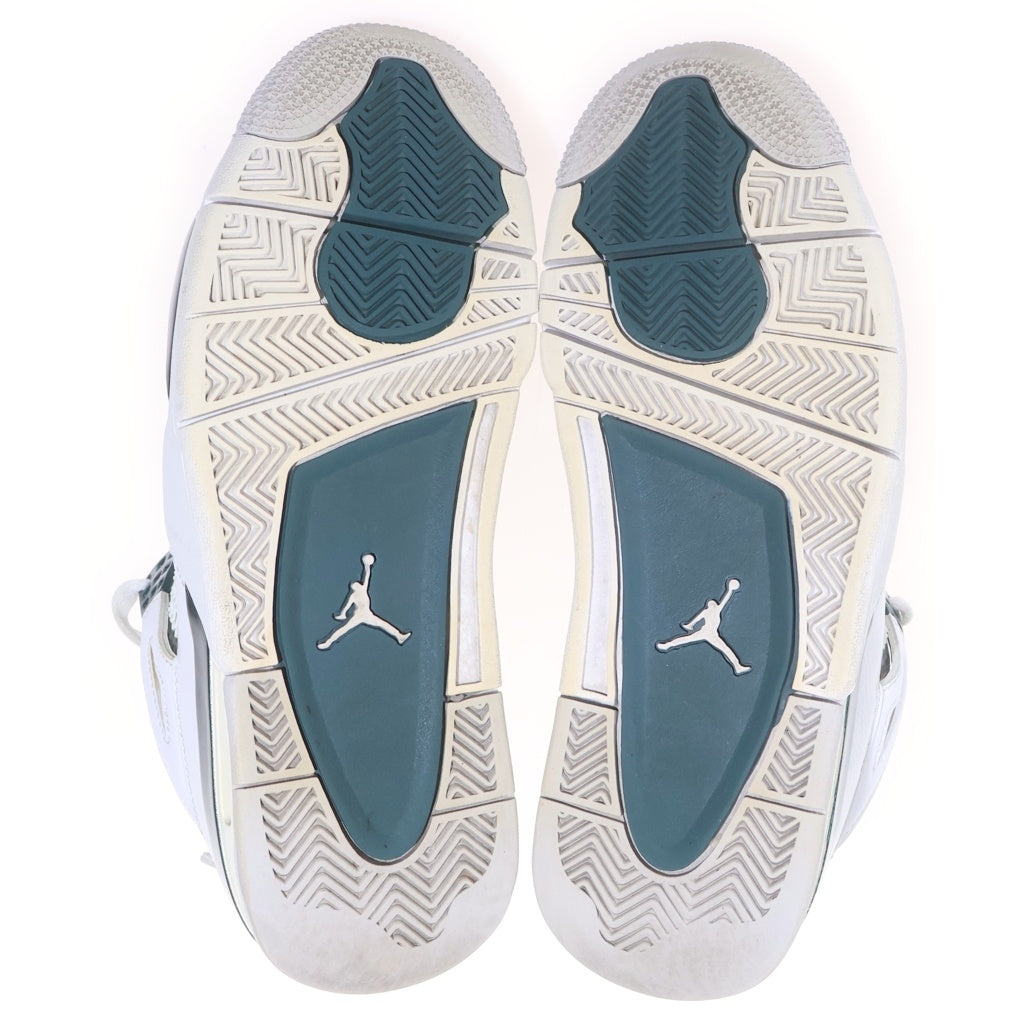 NIKE(ナイキ) AIR JORDAN 4 RETRO OXIDIZED GREEN エアジョーダン 4 レトロ オキシード ミッドカットスニーカー ホワイト/グリーン US7.5/25.5cm FQ8138-103