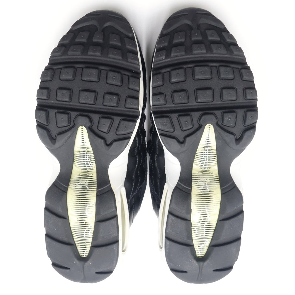 NIKE(ナイキ) AIR MAX 95 PRM REBEL SKULL BLACK CHROME エアマックス 95 プレミアム レベル スカル クローム ローカットスニーカー ブラック US7/26cm 538416-008